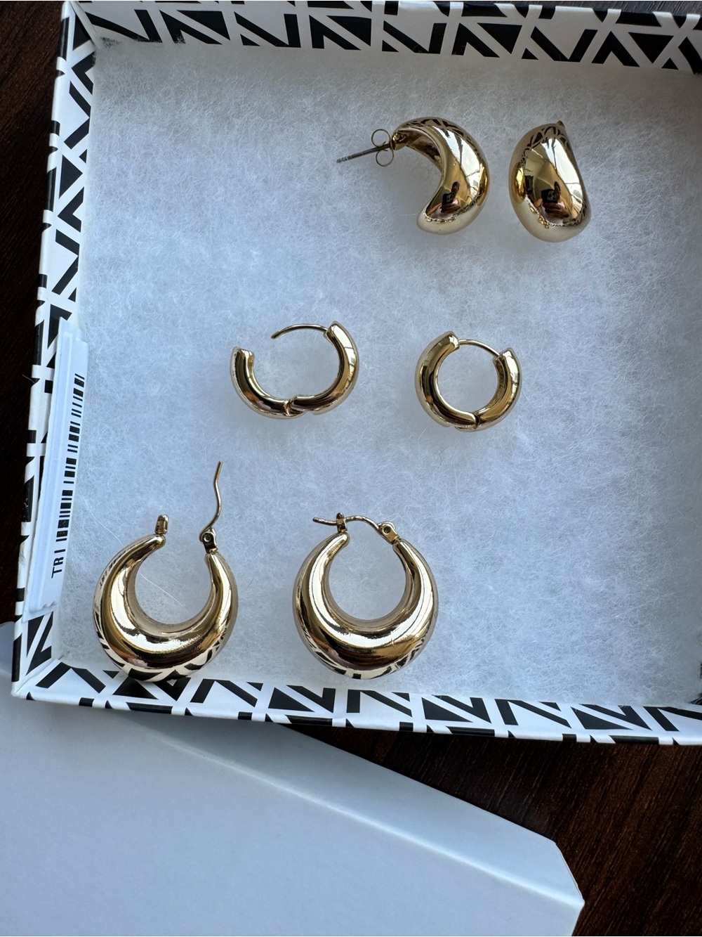 bp Gold Chunky Hoop Earring Set